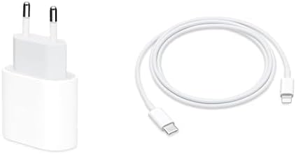 Adaptador de corrente USB-C de 20 W e Cabo Apple USB-C para Lightning (1 m)