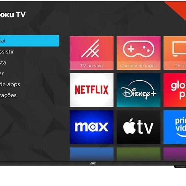 Smart TV LCD LED 32" AOC 32S5155/78G - Wi-Fi, HD, Quad Core, Dolby Áudio, 60 Hz