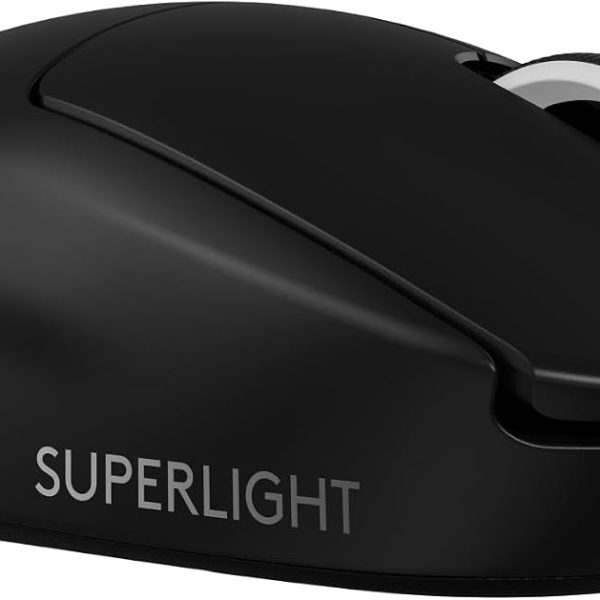 Mouse Gamer Sem Fio Logitech G PRO X SUPERLIGHT 2 com Tecnologia LIGHTSPEED, Ultraleve, Switch LIGHTFORCE, Sensor HERO 2 com 44K DPI, 5 botões programáveis e Bateria Recarregável - Preto
