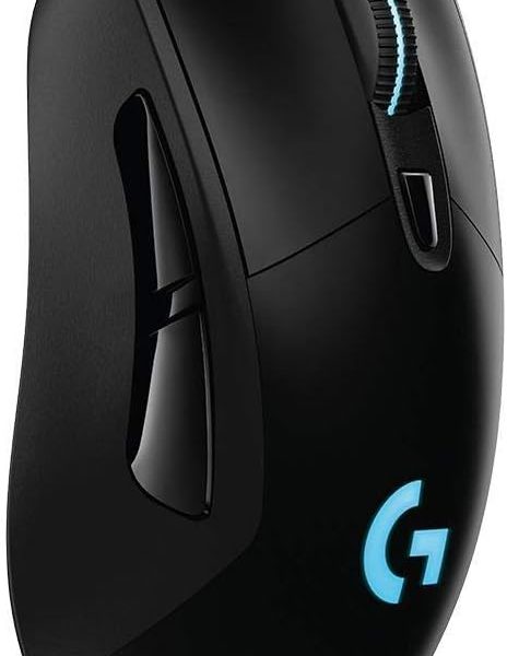 Mouse Gamer Sem Fio Logitech G703 LIGHTSPEED com RGB LIGHTSYNC, 6 Botões Programáveis, Sensor HERO 25K e Bateria Recarregável - Compatível com POWERPLAY