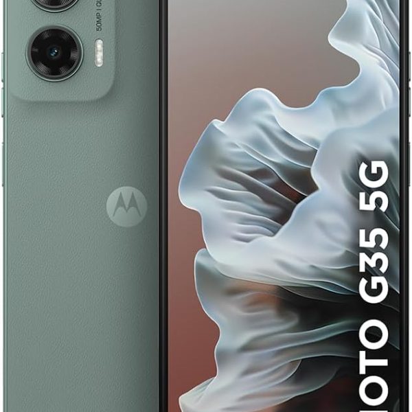 Smartphone Motorola Moto g35 5G - 256GB 4GB RAM+8GB Ram Boost e Camera 50MP com AI NFC Tela 6.7" com Superbrilho - Cinza Vegan Leather