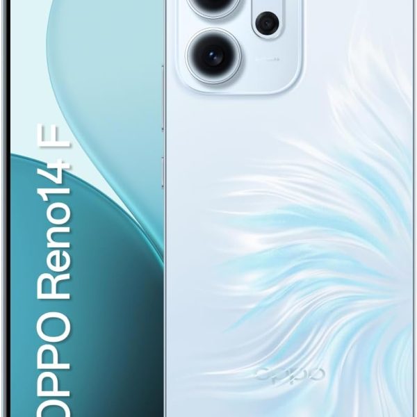 Smartphone OPPO RENO 14 F 5G 256GB 12GB RAM Câmera 50MP IP69 AMOLED 6.57" AZUL