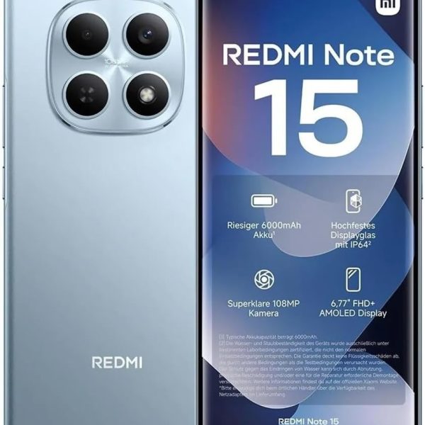 Smartphone Xiaomi Redmi Note 15 Azul 8GB RAM 256GB ROM (2510DRA23L)