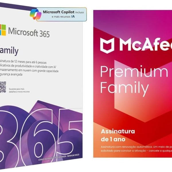 Kit Microsoft 365 Family + McAfee Premium Family 2026 - EP232347