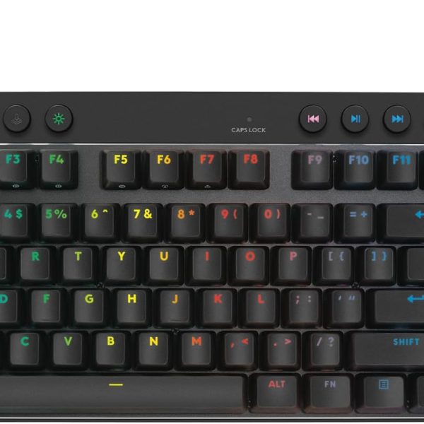 Teclado Gamer Com Fio Logitech G PRO X TKL RAPID com layout US, Switches Magnético- analógicos, Modo Rapid Trigger, Acionamento Ajustável, e RGB LIGHTSYNC - Preto