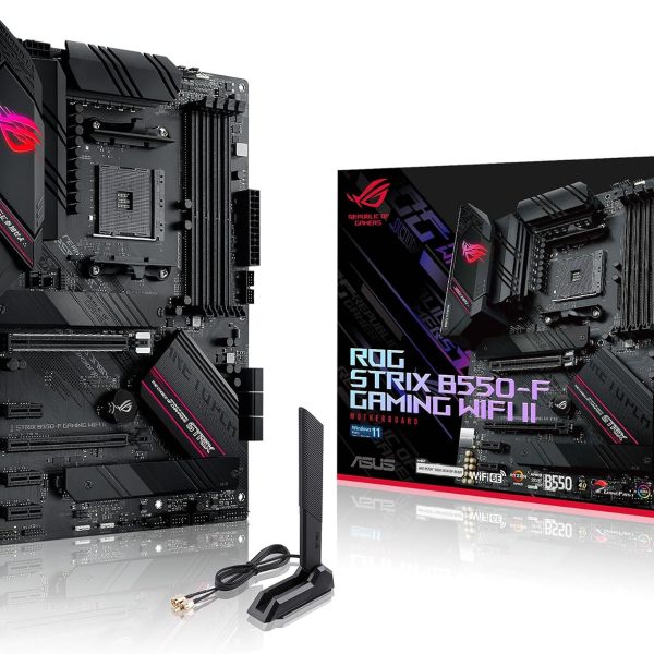 Placa Mãe Asus ROG STRIX B550-F GAMING WIFI II (AM4/4xDDR4/HDMI/DisplayPort/M.2/USB 3.2)